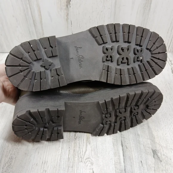 Sam Edelman Wellington Women's Brown Lug Sole Ankle Boots #1116 - Picture 9 of 11